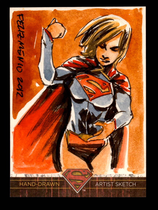 Superman: The Legend 2013 Cryptozoic DC Comics Sketch Card by Aaron Felizmenio   - TvMovieCards.com