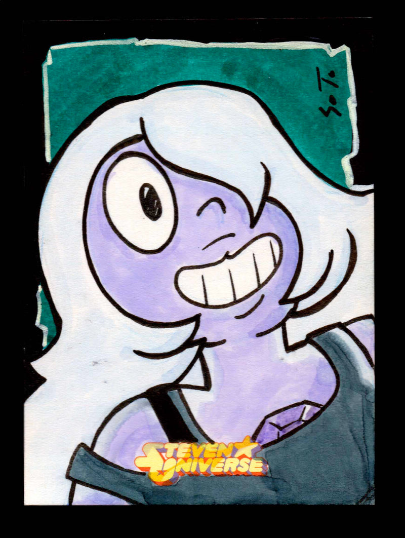2019 Steven Universe Artist Sketch Card "Amethyst" by Omar Soto Cryptozoic   - TvMovieCards.com