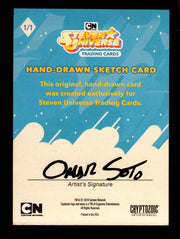 2019 Steven Universe Artist Sketch Card "Amethyst" by Omar Soto Cryptozoic   - TvMovieCards.com