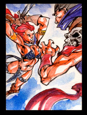 Red Sonja 2011 (Breygent) Color Artist Sketch Trading Card by Jez Rojales   - TvMovieCards.com