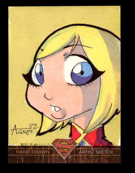 Superman: The Legend 2013 Cryptozoic DC Comics Sketch Card by Agnes Garbowska   - TvMovieCards.com
