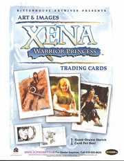 Xena Warrior Princess Art & Images Trading Card Dealer Sell Sheet Sale Ad 2004   - TvMovieCards.com