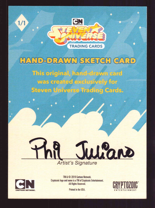 2019 Steven Universe Artist Sketch Trading Card by Phil Juliano Cryptozoic   - TvMovieCards.com