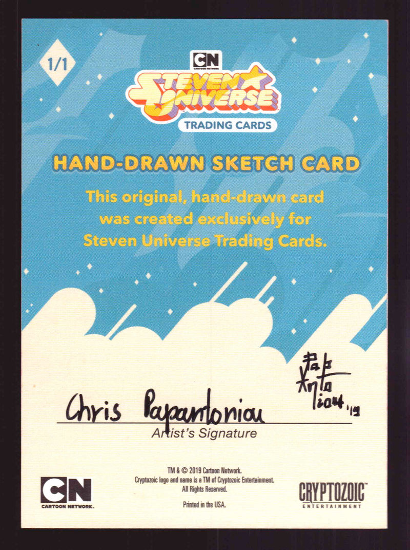 2019 Steven Universe Artist Sketch Trading Card by Chris Papantoniou Cryptozoic   - TvMovieCards.com