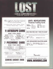 Lost Revelations Trading Card Dealer Sell Sheet Sale Ad Inkworks 2006   - TvMovieCards.com