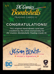 2019 DC Comics Bombshells III Artist Jeffrey Benitez Sketch Card Cryptozoic   - TvMovieCards.com