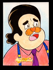 2019 Steven Universe Artist Sketch Card "Steven Cat Face" by Pablo Diaz   - TvMovieCards.com