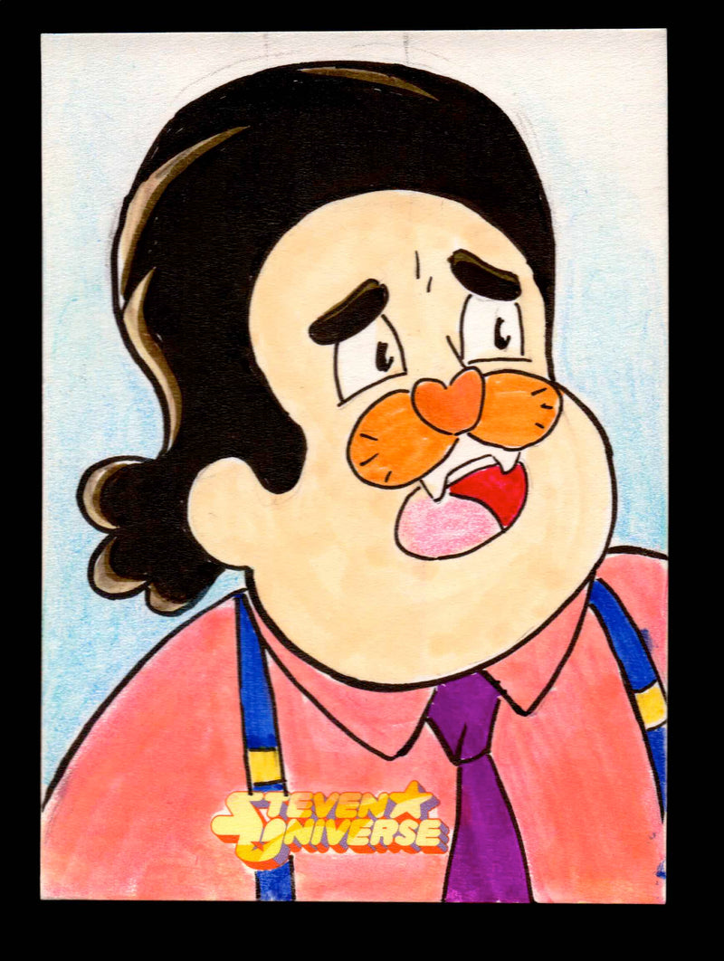 2019 Steven Universe Artist Sketch Card "Steven Cat Face" by Pablo Diaz   - TvMovieCards.com
