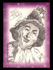 Wizard of Oz Sketch Card by Brian Kong "Scarecrow" Breygent 2006   - TvMovieCards.com