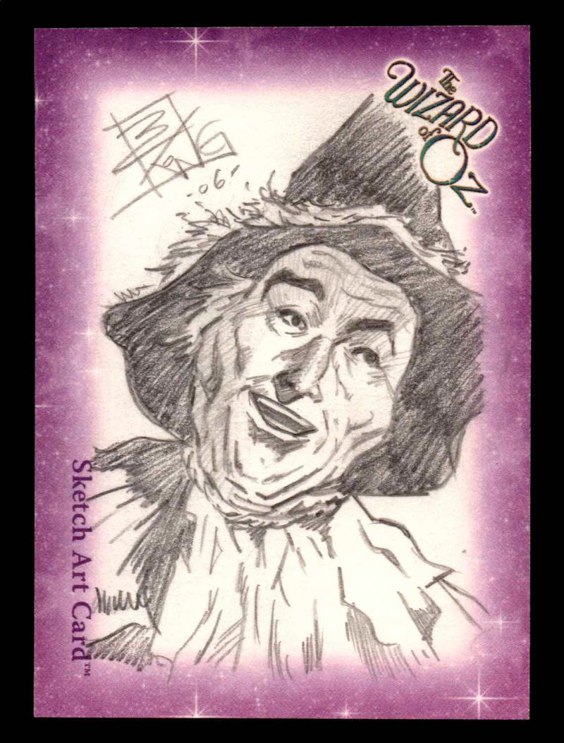 Wizard of Oz Sketch Card by Brian Kong "Scarecrow" Breygent 2006   - TvMovieCards.com