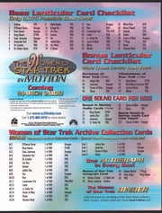 Women of Star Trek In Motion Trading Card Dealer Sell Sheet Sale Ad 2000   - TvMovieCards.com