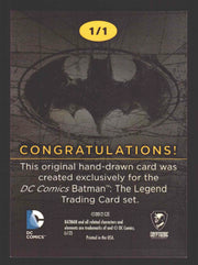 DC Comics Batman: The Legend 2013 Cryptozoic Sketch Card by Bruce Gerlach   - TvMovieCards.com