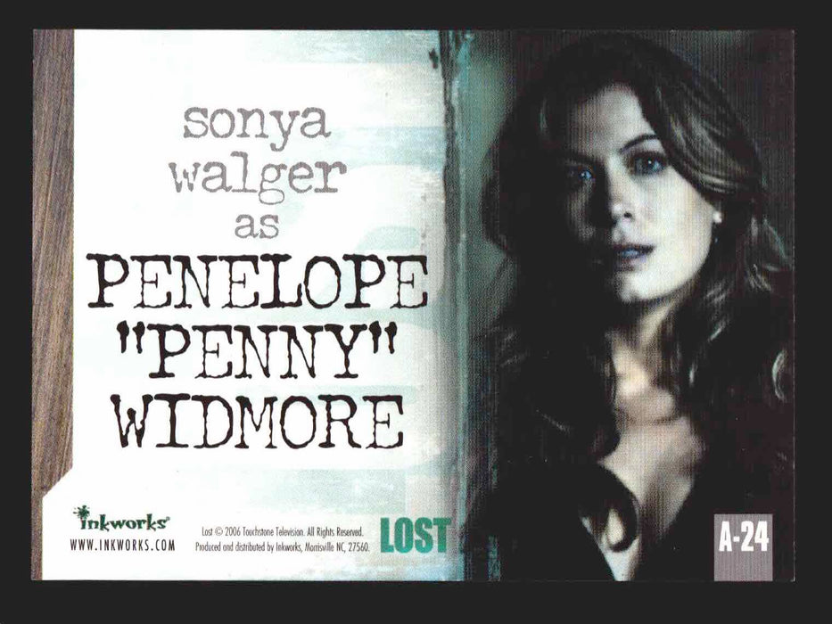 Lost Season 2 Two A-24 Sonya Walger as Penelope "Penny" Widmore Autograph Card   - TvMovieCards.com