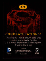 Superman: The Legend 2013 Cryptozoic DC Comics Sketch Card Vince Sunico   - TvMovieCards.com
