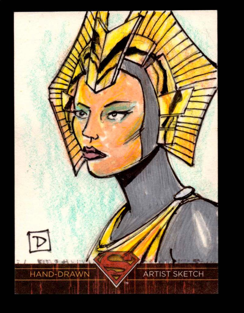 Superman: The Legend 2013 Cryptozoic DC Comics Sketch Card by David Rabbitte "D"   - TvMovieCards.com