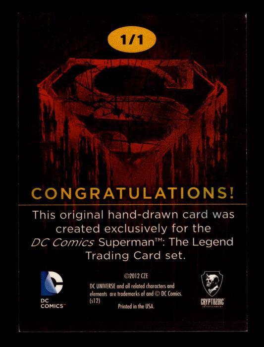 Superman: The Legend 2013 Cryptozoic DC Comics Sketch Card Camila Fortuna   - TvMovieCards.com