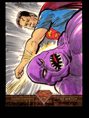 Superman: The Legend 2013 Cryptozoic DC Comics Sketch Card by Dan Schaefer   - TvMovieCards.com