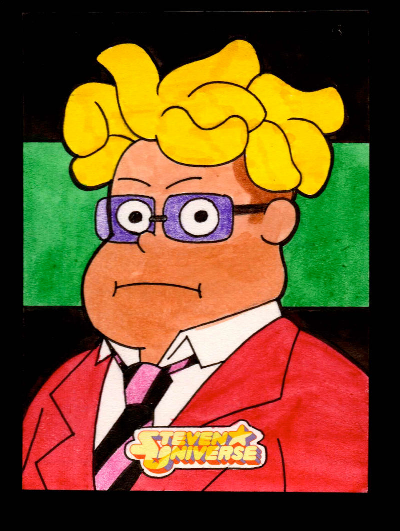 2019 Steven Universe Artist Sketch "Ronaldo Fryman" Card by Dan Borgonos   - TvMovieCards.com