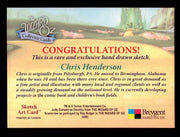 Wizard of Oz Sketch Card by Chris Henderson Color "Cowardly Lion" Breygent 2006   - TvMovieCards.com