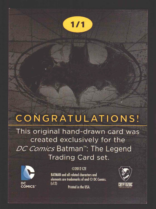 DC Comics Batman: The Legend 2013 Cryptozoic Sketch Card by Mark Pennington P.   - TvMovieCards.com