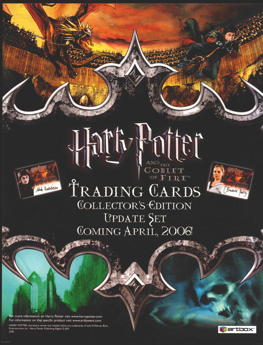 Harry Potter Goblet of Fire Update Trading Card Dealer Sell Sheet Sale Ad 2006   - TvMovieCards.com