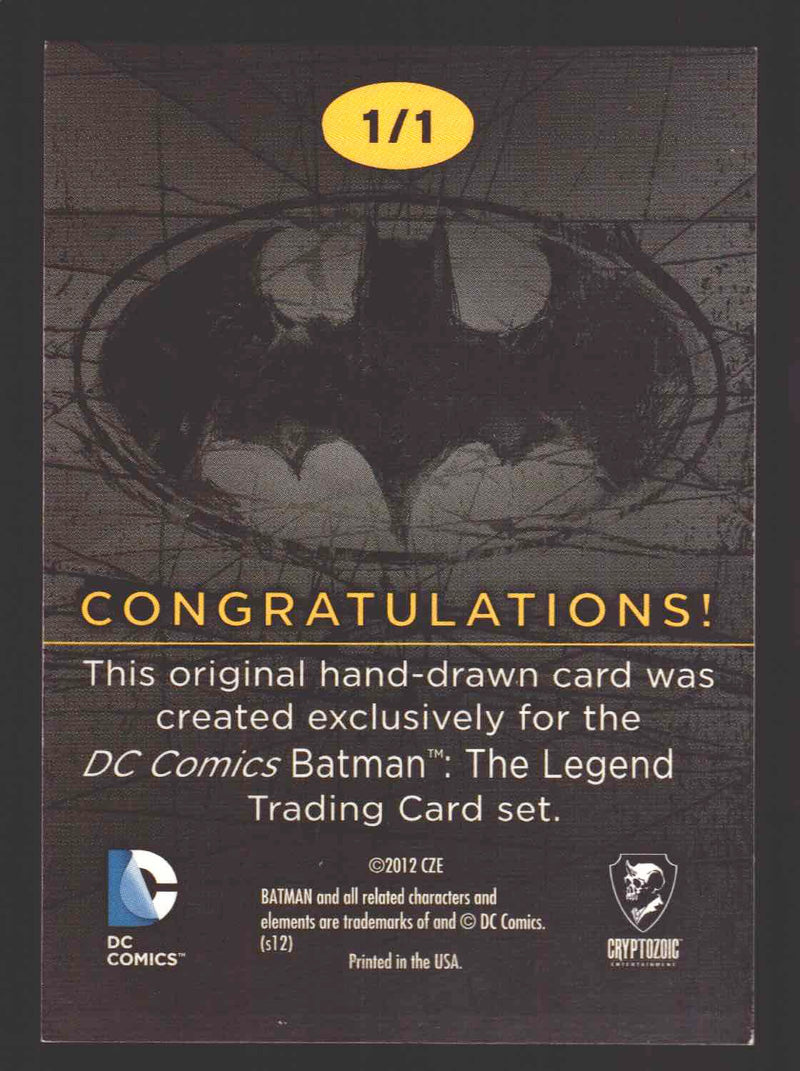 DC Comics Batman: The Legend 2013 Cryptozoic Sketch Card by Mark Pennington P.   - TvMovieCards.com