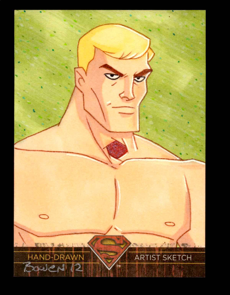 Superman: The Legend 2013 Cryptozoic DC Comics Sketch Card by Bowen   - TvMovieCards.com