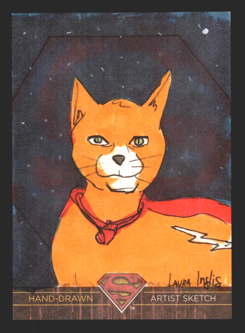 Superman: The Legend 2013 Cryptozoic DC Comics Sketch Card by Laura Inglis   - TvMovieCards.com