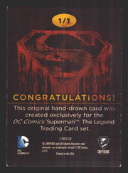 Superman: The Legend 2013 Cryptozoic DC Comics Sketch Card by Laura Inglis   - TvMovieCards.com