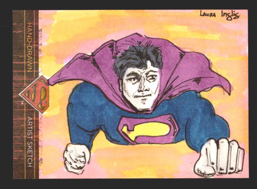Superman: The Legend 2013 Cryptozoic DC Comics Sketch Card by Laura Inglis   - TvMovieCards.com