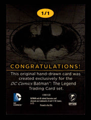 DC Comics Batman: The Legend 2013 Cryptozoic Sketch Card by Bruce Gerlach   - TvMovieCards.com