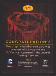 Superman: The Legend 2013 Cryptozoic DC Comics Sketch Card by Laura Inglis   - TvMovieCards.com