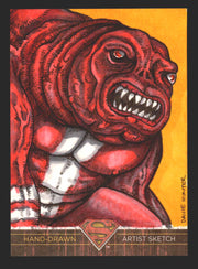 Superman: The Legend 2013 Cryptozoic DC Comics Sketch Card by Davie Hunter   - TvMovieCards.com