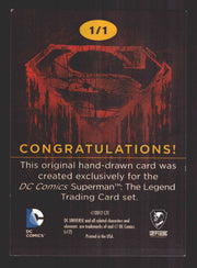 Superman: The Legend 2013 Cryptozoic DC Comics Sketch Card Ashleigh Popplewell   - TvMovieCards.com