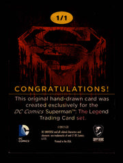 Superman: The Legend 2013 Cryptozoic DC Comics Sketch Card by Richard Brady   - TvMovieCards.com