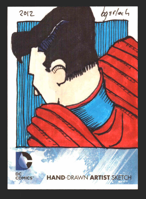 2012 DC Comics The New 52 Cryptozoic Sketch Trading Card by Bruce Gerlach   - TvMovieCards.com