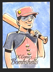 2017 DC Comics Bombshells Cryptozoic Artist Sketch Card by Jeremy R. Scott   - TvMovieCards.com