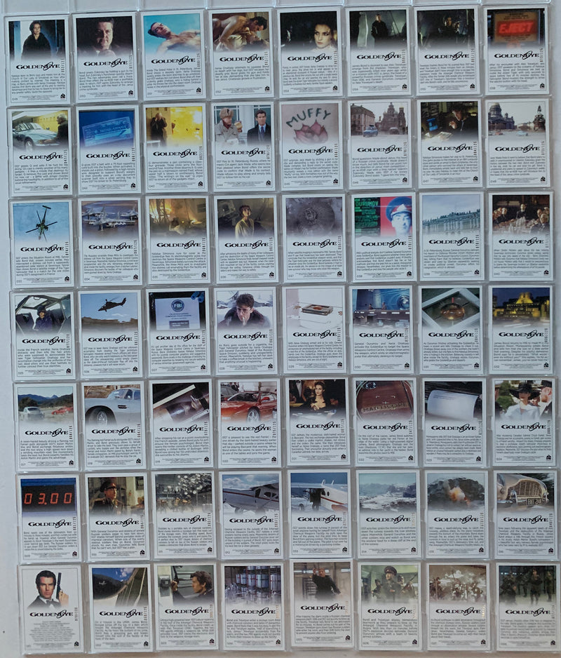James Bond Archives 2015 Goldeneye Gold Foil Parallel Card Set 102 Cards Limited - TvMovieCards.com