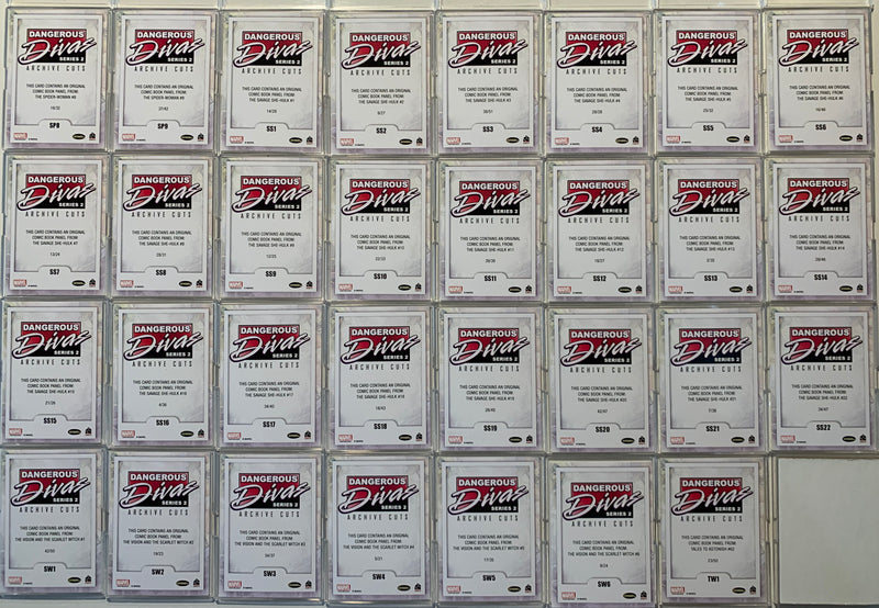 Marvel Dangerous Divas Series 2 Archive Cut Comic Panel 63 Card Set Rare   - TvMovieCards.com