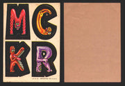 1967 Nutty Initials Sticker Trading Cards You Pick Singles #1-#60 Topps M C K R  - TvMovieCards.com