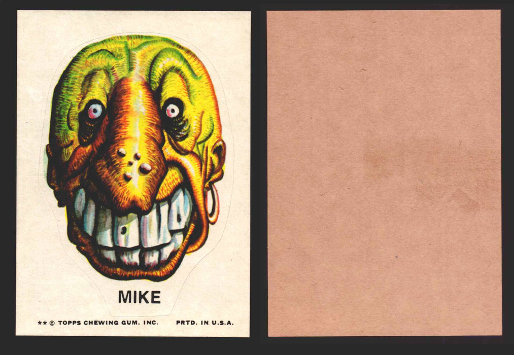 1973-74 Ugly Stickers Tan Back Trading Card You Pick Singles #1-55 Topps Mike  - TvMovieCards.com
