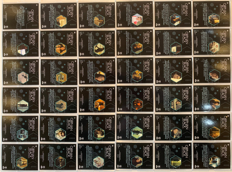 Orphan Black Season 1 Base Trading Card Set (72) Cards Cryptozoic 2016   - TvMovieCards.com