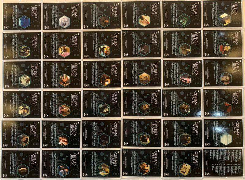 Orphan Black Season 1 Base Trading Card Set (72) Cards Cryptozoic 2016   - TvMovieCards.com