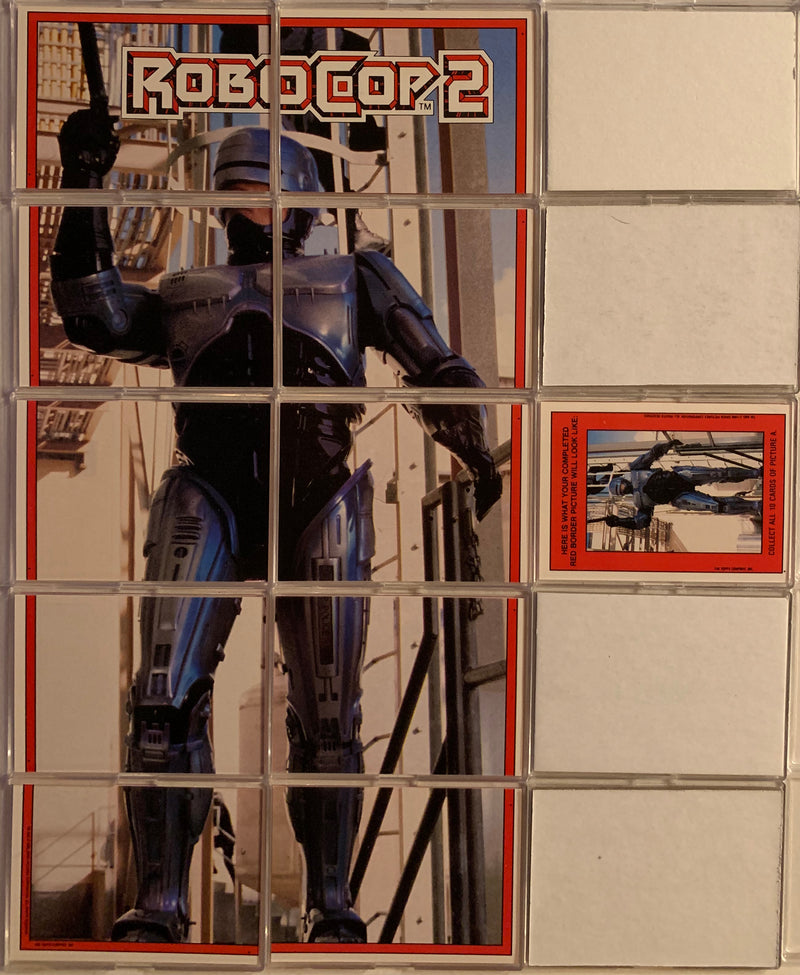 Robocop 2 Movie Vintage Sticker Card Set 11 Stickers Cards Topps 1990   - TvMovieCards.com
