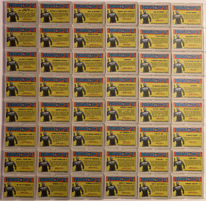 Robocop 2 Movie Vintage Trading Card Set 88 Cards Topps 1990   - TvMovieCards.com