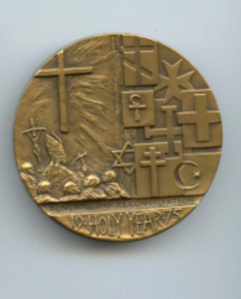 Pope Paul the VI Bronze Medal by Medallic Arts 1975 limited #1684/2500   - TvMovieCards.com