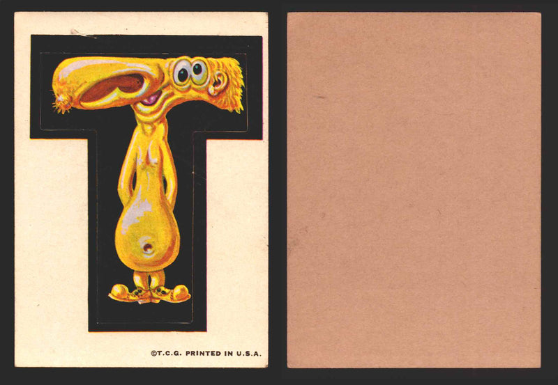 1967 Nutty Initials Sticker Trading Cards You Pick Singles #1-#60 Topps T  - TvMovieCards.com
