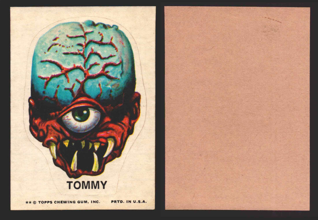 1973-74 Ugly Stickers Tan Back Trading Card You Pick Singles #1-55 Topps Tommy  - TvMovieCards.com