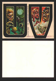 1973-74 Monster Initials Vintage Sticker Trading Cards You Pick Singles #1-#132 U V  - TvMovieCards.com