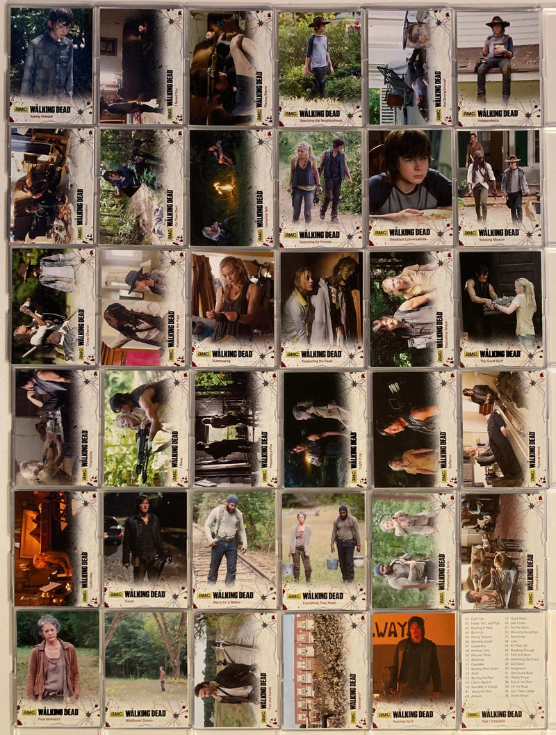 Walking Dead Season 4 Part 1 Base Card Set 72 Cards Cryptozoic Ent. 2016   - TvMovieCards.com